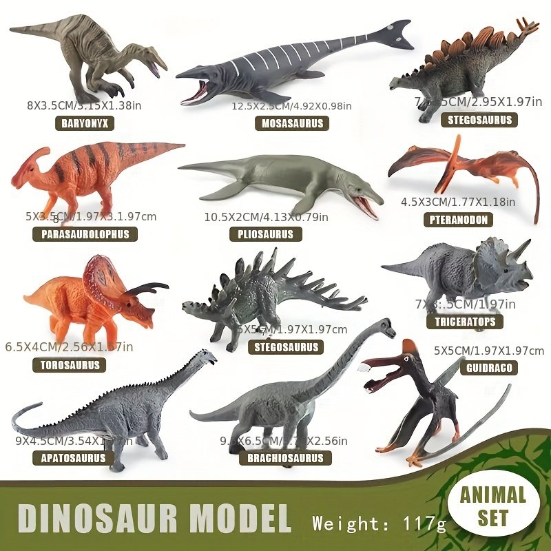 גלו את עולמות הדינוזאורים: סט 12 דגמים מציאותיים המעוררים את הדמיון! – תמונה 14