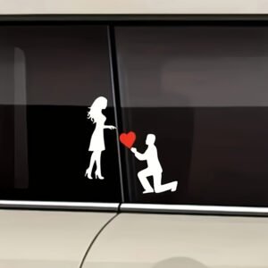 Eternal Love Car Decal: Adorn Your Romantic Celebrations!