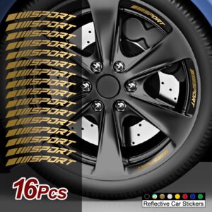 أشعل إطارات سيارتك: ملصقات العجلات العاكسة الرياضية!