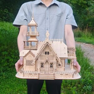 تحفة فيلا أزهار البرقوق الخشبية: تحدي التركيز والإبداع!