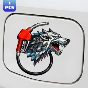 House Stark Direwolf Sticker: A Legendary Declaration of Loyalty for Your Car!