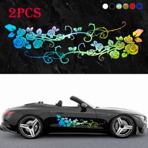 Lasting Romantic Touch: Luxury Rose Car Decals!