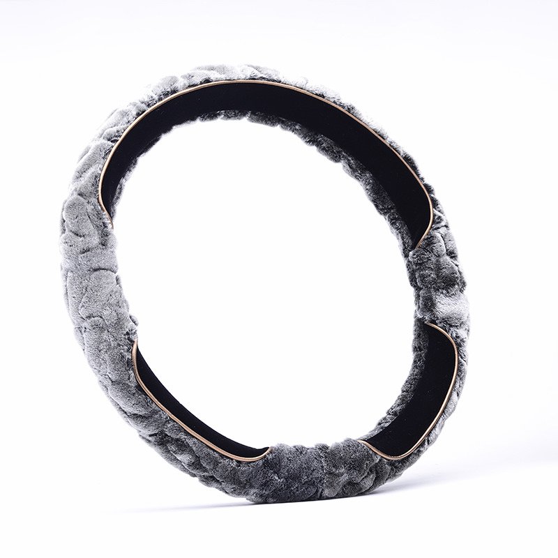 Unparalleled Warmth and Secure Control: Luxurious Velvet Winter Car Steering Wheel Cover! - Image 9