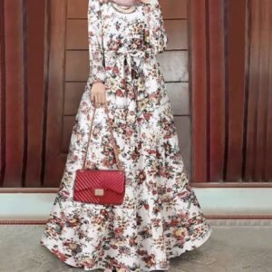 إشراقة زهرية: فستانكِ المثالي لكل مناسبة!