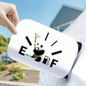 Panda and Bamboo Sticker: A Touch of Fun and Beauty for All Your Items! 🐼🌿