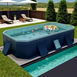 Large Foldable Family Pool: Enjoy Instant Refreshment!