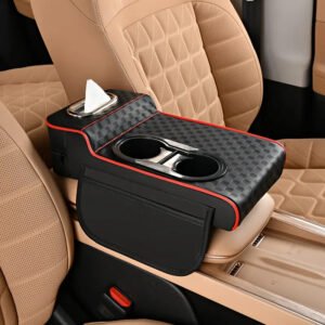 ارتقِ بتجربة قيادتك: مسند الذراع الفاخر 5 في 1 لسيارتك