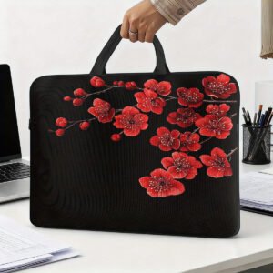 תיק למחשב נייד פריחת השזיף: הגנה יוקרתית, סגנון עכשווי, לכל מסע!