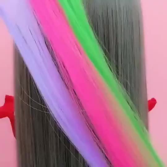 Shine with Enchanting Colors: Easy Clip-in Temporary Hair Extensions for an Unforgettable Look! - Image 18