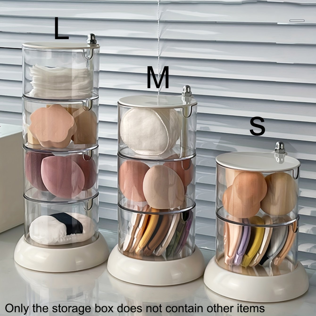 Transparent Rotating Makeup Organizer: An Elegant Touch for Your Beauty! - Image 3