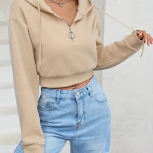 Your Modern Style Begins Here: The Essential Half-Zip Hoodie!