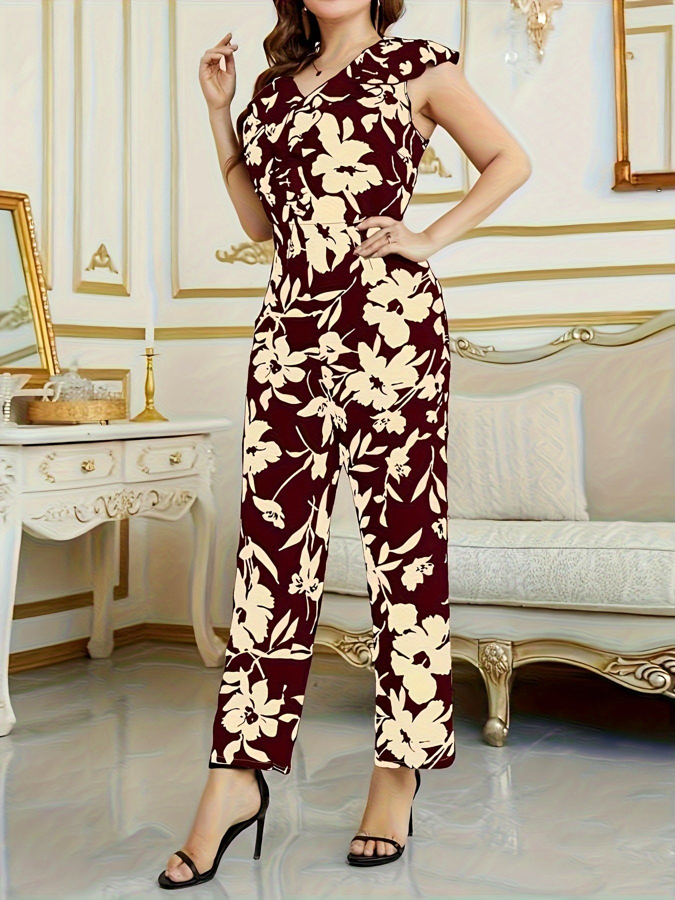 Charming Floral Jumpsuit: Effortless Elegance - Image 10
