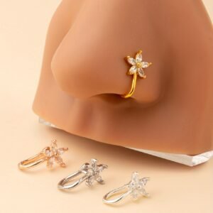 بريق اليعسوب الأنيق: خاتم الأنف اللاصق – جمال بدون ثقب!