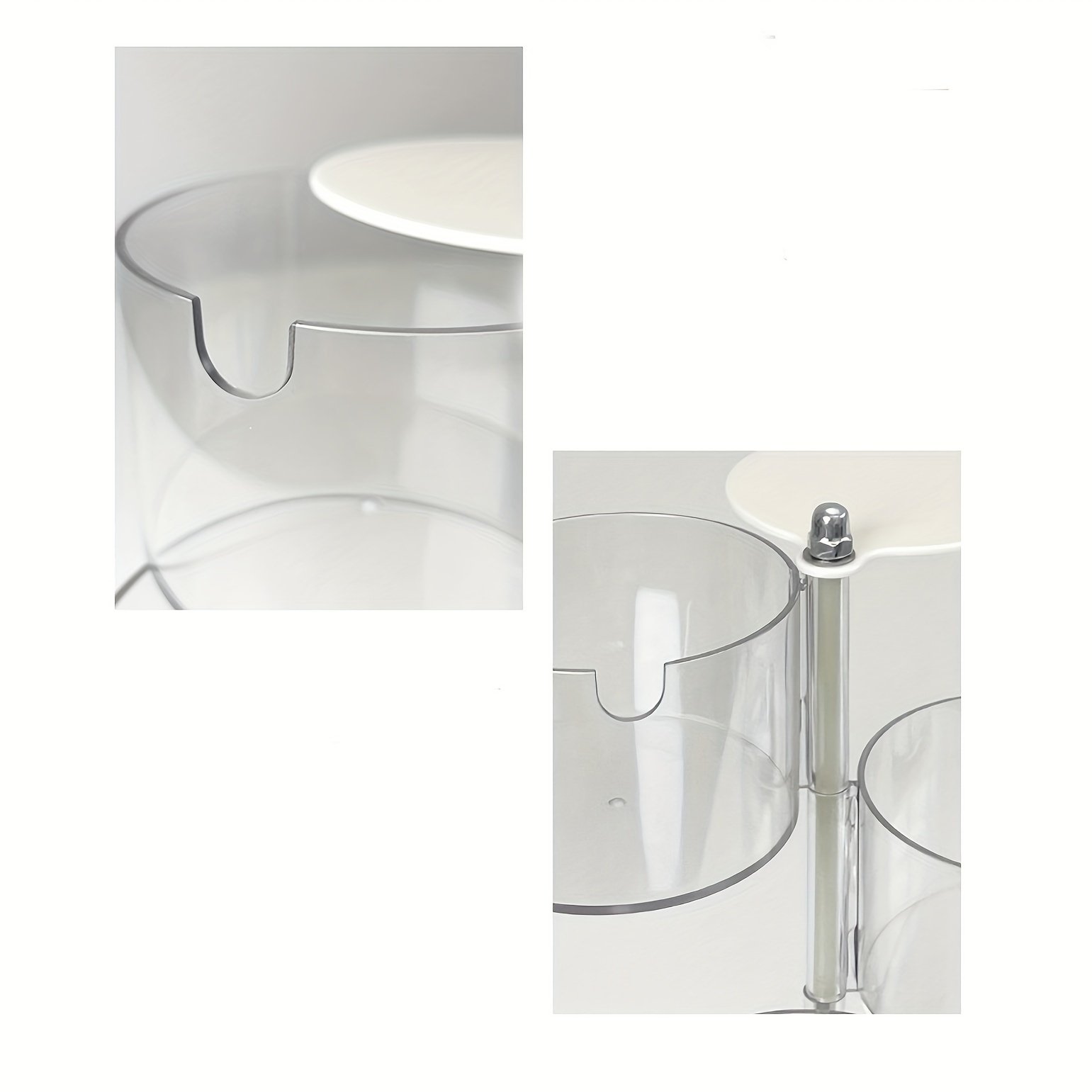 Transparent Rotating Makeup Organizer: An Elegant Touch for Your Beauty! - Image 5