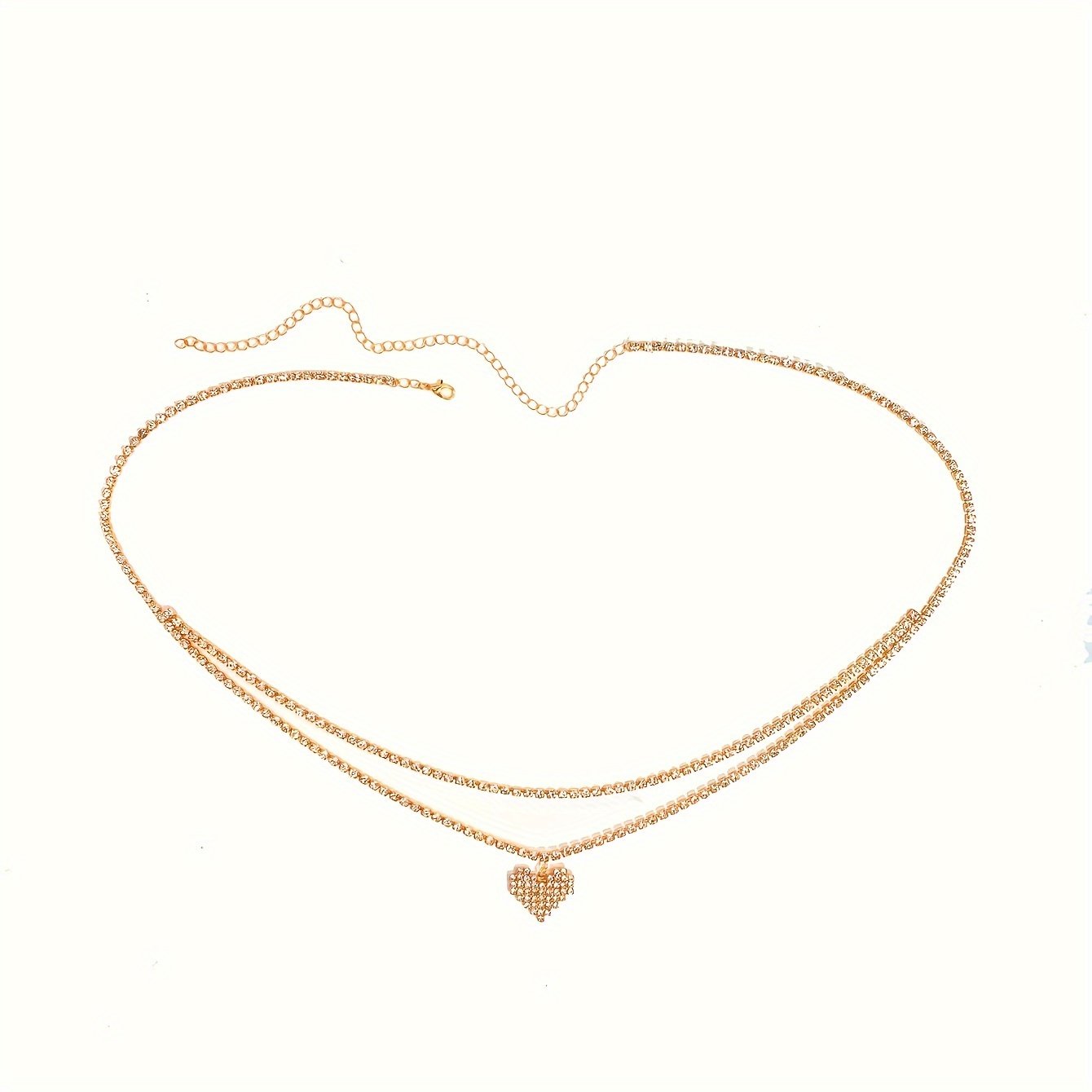 تألقي بقلوب متراكبة: سلسلة الخصر الفاخرة - الصورة 4