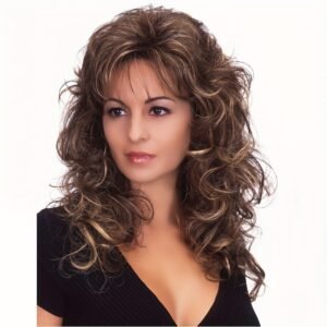 سر إطلالتك الساحرة: شعر مستعار مموج طويل وجذاب!