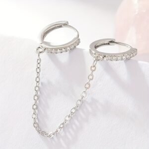 أقراط الهيب هوب المزدوجة: جرأة وأناقة بلا حدود!