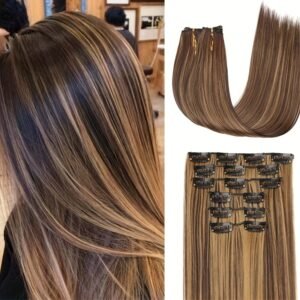 Achieve Your Dream Look: Silky Clip-In Hair Extensions for Effortless Style!