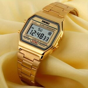 Elevate Every Moment: Golden Digital Sports Watch with Unparalleled Style!