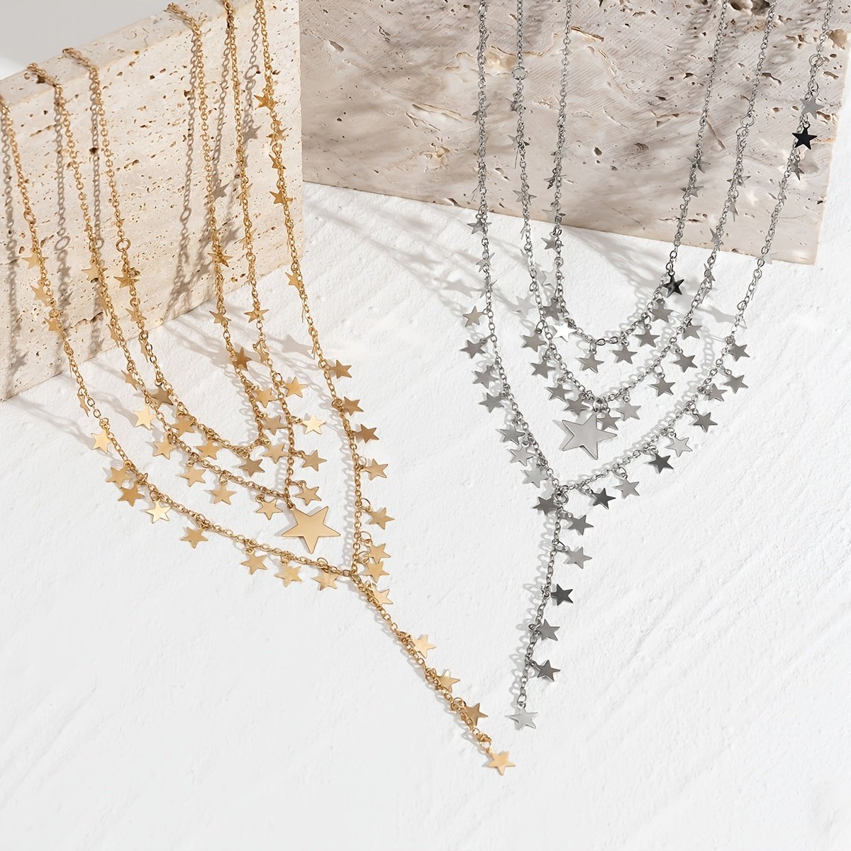 Vintage Elegance Secrets: Triple Holiday Necklace Set - Image 7