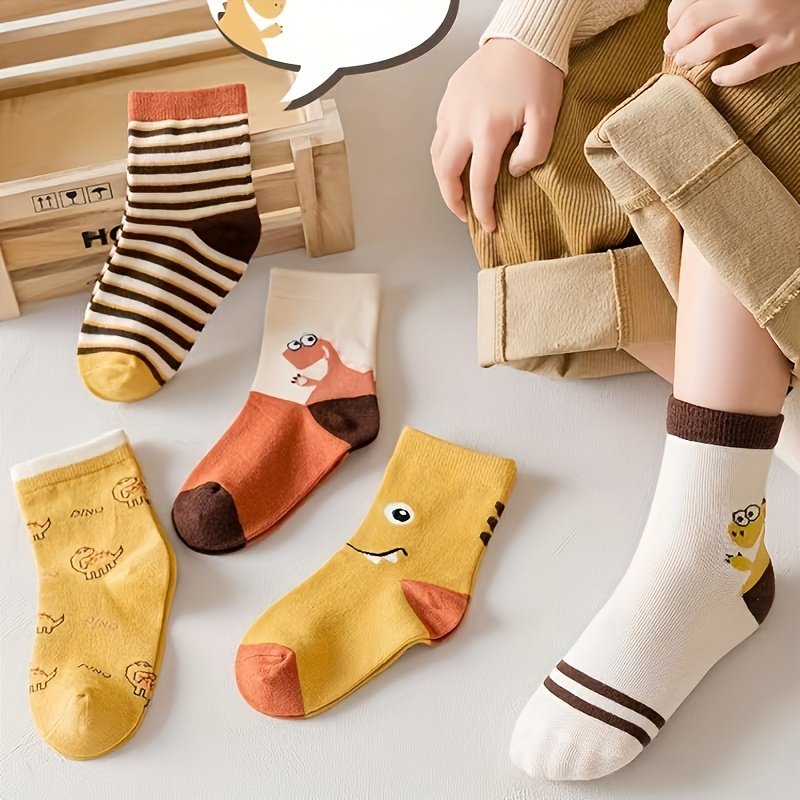 הרפתקאות יומיומיות: 10 זוגות גרבי בנים עם עיצובי קריקטורה קסומים! – תמונה 3