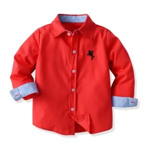 Your Child's Red Shirt: Warmth & Style for Every Season!