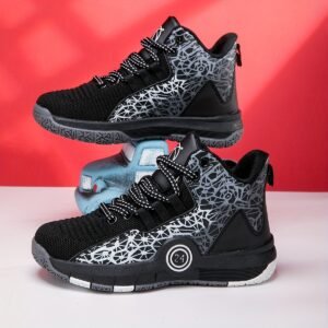 Be a Star: High-Top Breathable Boys' Athletic Shoes!