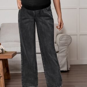 تألقي براحة لا مثيل لها: جينز الحمل الأسود الواسع لكل المناسبات!