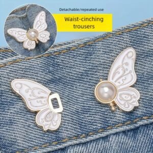 أناقة الخصر مع إبزيم الفراشة الذهبي الفاخر!