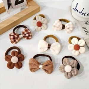 ربطات شعر Milk Coffee Bow: لمسة ساحرة لأناقتك اليومية!