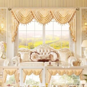 تحفة الأناقة: ستارة الجاكار الهندسية... ارتقِ بجمال منزلك!