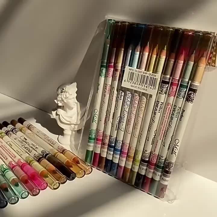 יצירתיות ללא גבולות: סט 12 עפרונות איפור זוהרים ורב שימושיים! – תמונה 10