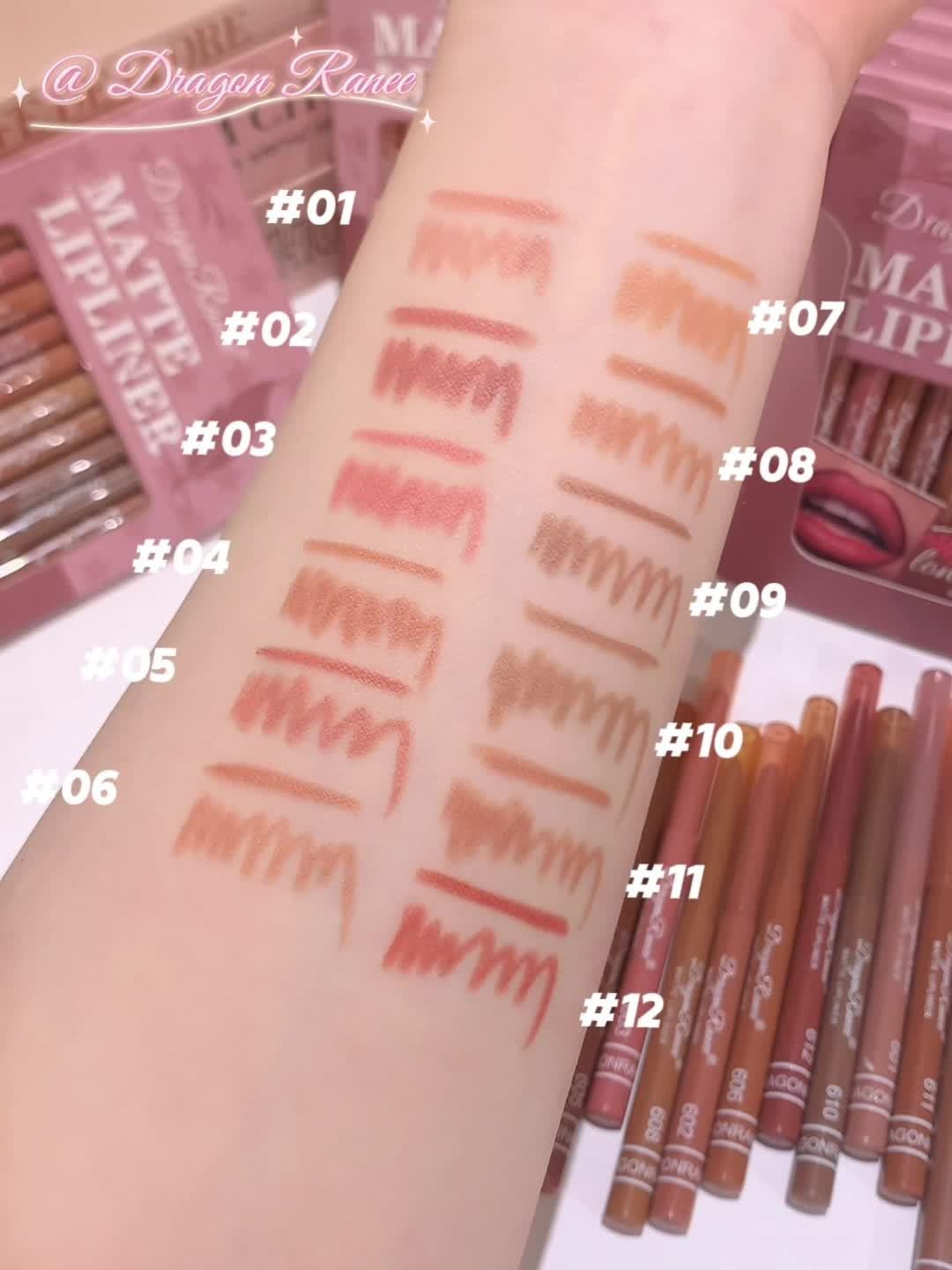 סט עפרונות תיחום שפתיים מאט יוקרתי: שלמות ופיתוי עמיד! – תמונה 6