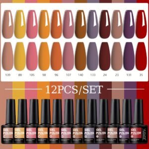 أتقني فن الأظافر: مجموعة جل 12 لونًا لكل موسم!