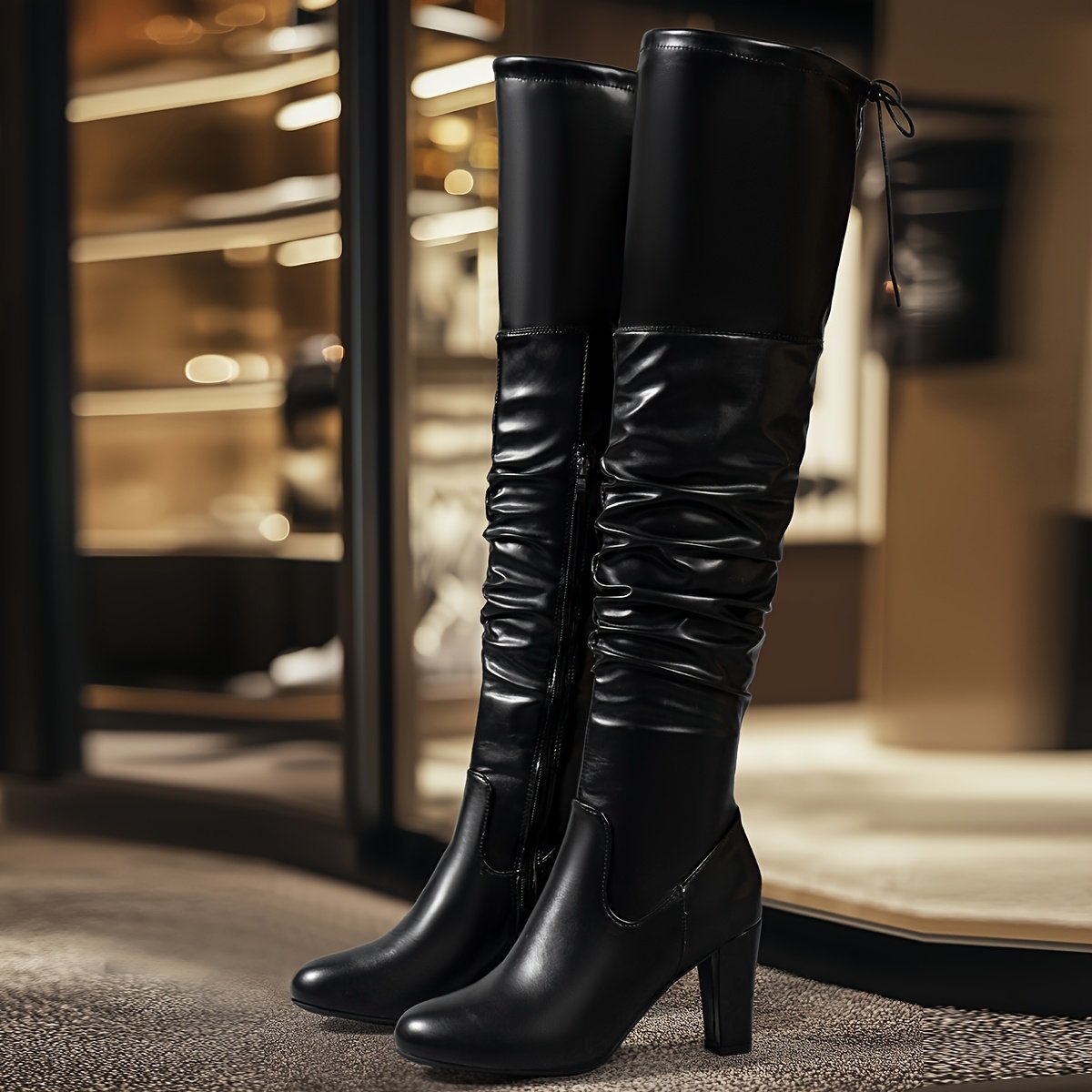 מגף ברכיים אופנתי: יוקרה ונוחות בכל צעד – תמונה 10