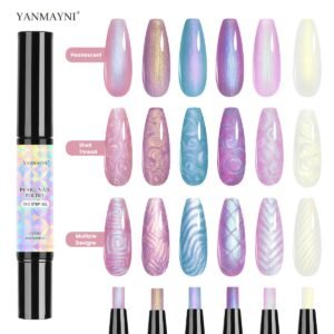 Dazzle with the Magic of the Sea: One-Step 3-in-1 Mermaid Gel Nail Polish!