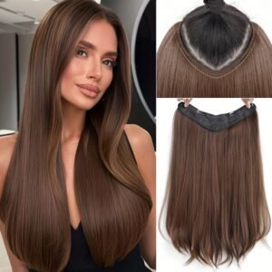 إطلالة الأحلام: وصلات شعر غير مرئية بطول 60 سم لتكثيف فوري!