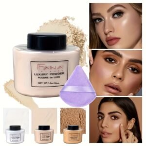 Luxurious 3-in-1 Setting Powder: Full Control & Lasting Radiance!