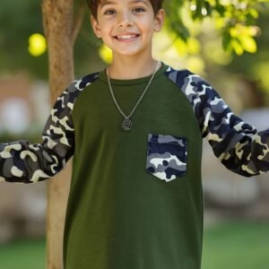 Adventurous Camo T-shirt: Style and Comfort for Your Little Ones, Anytime!