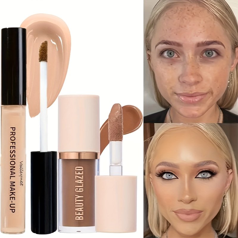 ثنائي الجمال السائل: خافي عيوب وتحديد ملامح بتغطية كاملة - الصورة 2