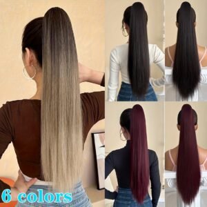 YUSULAXI Luxury Ombre Ponytail: Instant Glamour in One Touch!