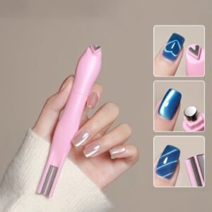 3-in-1 Magnetic Nail Art Masterpiece: Cat Eye Magic in Your Hands!