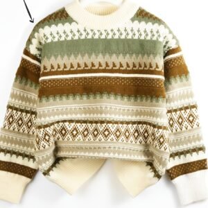 Winter Elegance for Future Heroes: Knitted Camouflage Sweater!