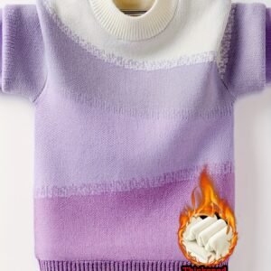 دفء وأناقة لا مثيل لها: كنزة الشتاء المبطنة بألوان الماكرون لأطفالك!