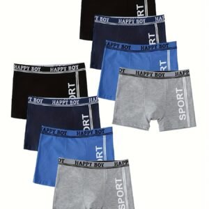 The "Happy Boy" Comfort Collection: 8 Boxer Briefs for Your Little Heroes!