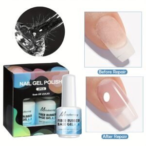 Your Nails' Quick Savior: Unmatched Fiber Gel for Strengthening and Lengthening!