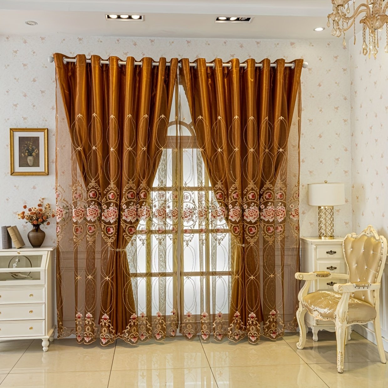 Unrivaled European Elegance: Embroidered Blackout Curtains to Transform Your Home - Image 6