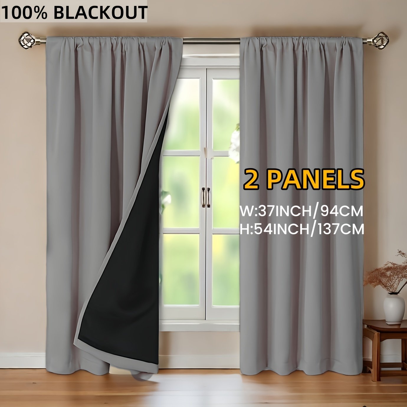 Absolute Blackout Curtains: Unrivaled Elegance, Privacy, and Comfort! - Image 9