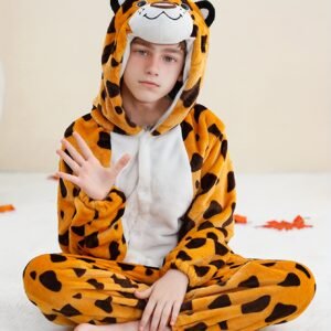 רגעים חמים, צחוק מתוק! סרבל פרווה רך לילדים עם קפוצ'ון