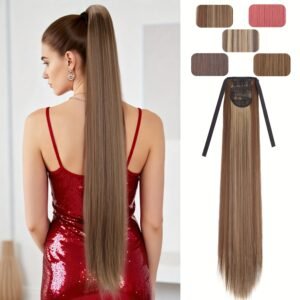 تألقي بلمسة فريدة: ذيل الحصان بالفيونكة لشعر طويل وجذاب!